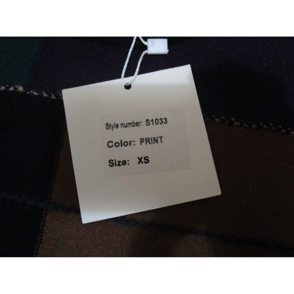 NWT YAL New York womens long sleeve patchwork print multicolor knit sweater XS - Picture 3 of 8